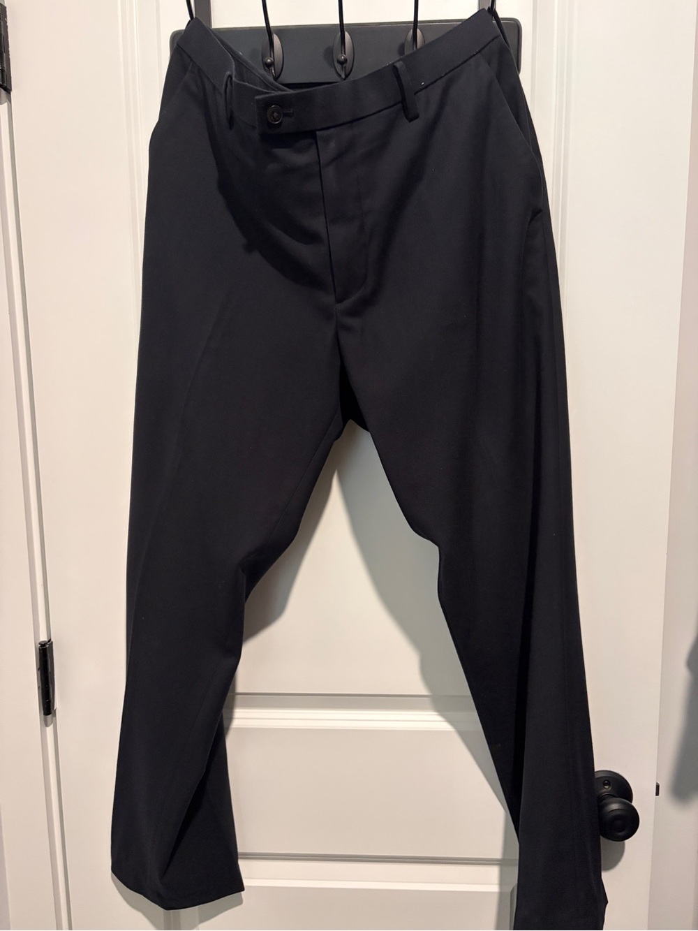 Uniqlo Black Men's Dress Pants - Tailored Flat Front